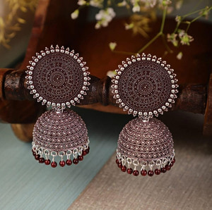 Sunshine Creations Exclusive Beautiful Jhumkas Earrings For Women & Girls Partyware Earrings Brass Jhumki Earring