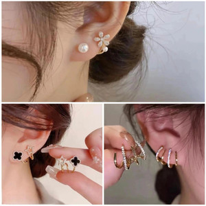 kazare Korean Earrings Earrings For Girls | Women Earrings | Earrings Alloy Earring Set