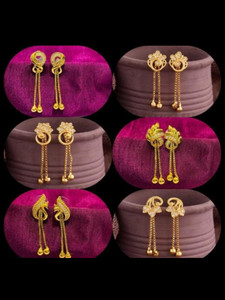 MM Immitation letest Diamond Brass Stud Earring