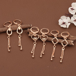 BELWICK Rose Gold Fancy Bali Earring For Girl Brass Chandbali Earring