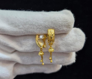 Ansh Enterpris Fashion Hanging Sui Dhaga Earring for Women and Girls Cubic Zirconia Alloy Huggie Earring