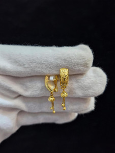 Ansh Enterpris Fashion Hanging Sui Dhaga Earring for Women and Girls Cubic Zirconia Alloy Huggie Earring