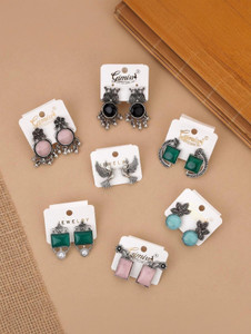 Gimiss Traditional & Designer Earring for Women and Girl Lightweight Daily Wear 6 Pairs Alloy Earring Set, Drops & Danglers, Hoop Earring, Jhumki Earring, Magnetic Earring