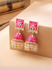 YELLOW CHIMES Fashion Women Copper Jhumki Earring