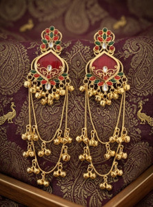 KAVYAJEWEL NEW KASHMIRI COLLECTION FOR WOMENS AND GIRLS Alloy Chandbali Earring