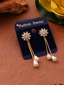 BOGHRA SALES Excellent Finish Ad American Diamond Stud Earrings For Women & Girls Diamond, Ruby Alloy Stud Earring