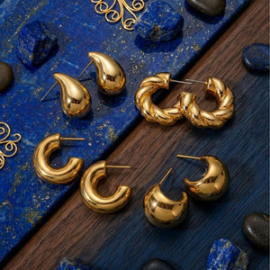 Reesha Jewel KOREAN Acrylic Hoop Earring