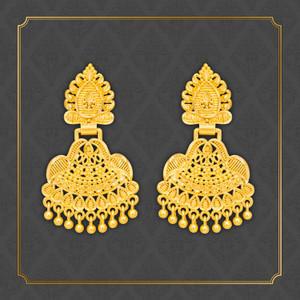 LUV FASHION Tradirional Gold Plated Ramleela Earring Collection Brass Chandbali Earring