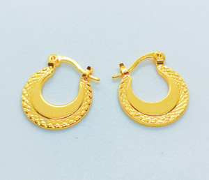rkscollection Gold plated earrings studds hoops Alloy Stud Earring