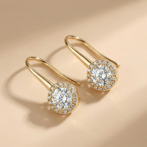 MYKI Gorgeous Hoop Earrings for Women and Girl's Cubic Zirconia Stainless Steel Drops & Danglers