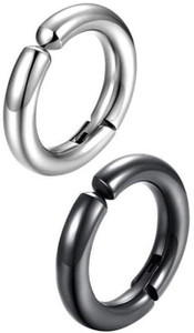 ADF Korean Ear Cuffs Clip-on Hoop Earrings Men & Women Studs Non-Piercing Metal Cuff Earring