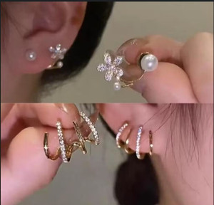 estailo fashion Estailo Bling Blogger Daisy Earrings Cubic Zirconia Alloy Stud Earring
