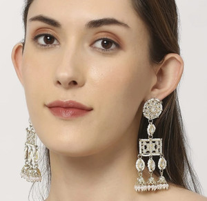 SATRANGI JEWEL SATRANGI RAJPUTI JADAU EARRINGS Alloy Drops & Danglers