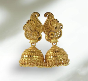 GRISHMA Gold plated beautiful jhumka Alloy Jhumki Earring