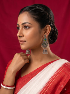 KRYTHIA FASHION Peacock Royale Jhumki Earring Alloy Drops & Danglers, Jhumki Earring