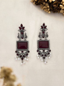 DANGAR ENTERPRISE Silver Plated for Women & Girls Alloy Jhumki Earring