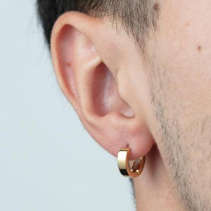 TANAIRA Earrings for Men and Boys | Fashion Hoop Earring for Men | Huggie Hoop Earrings Stainless Steel Hoop Earring