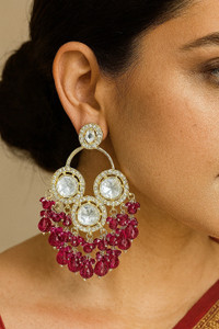 लूसेंटरट्स ज्वेलरी ER96PINK Cubic Zirconia Alloy Plug Earring