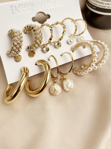 TheVineGirl Stylish Hoop and stud Fancy Party wear Alloy Hoop Earring