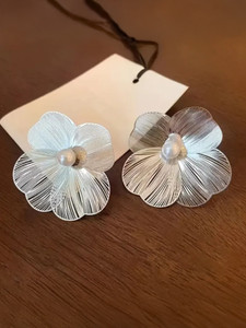 Mystic Jewels Anti Tarnish Flower Earrings Studs for Women & Girls Metal Hoop Earring