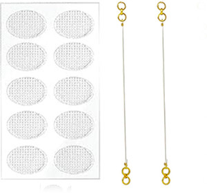 Jewelopia Kaan Chain Transparent Stretchable Earchain Champaswaralu With Ear Support Silicone Ear Thread