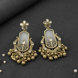 lavorish Ethnic Kundan Drop Earrings for Women Alloy Drops & Danglers
