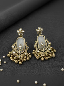 lavorish 3 Pair combo Ethnic Kundan Drop Earrings for Women Alloy Drops & Danglers
