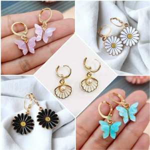 ELCETRATD JEWELLERY Radiant Harmony: Exquisite Earring Set Collection Brass Stud Earring