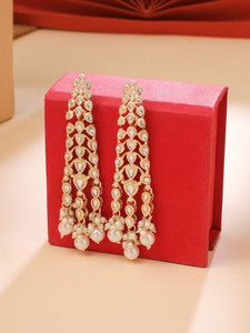 YELLOW CHIMES Fashion Women Earrings Copper Chandbali Earring
