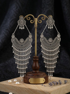 Flipkart.com - Buy PS Mart Official Oxidized Silver Multi-Layered Filigree Chandbali Earrings Alloy Chandbali Earring Online at Best Prices in India