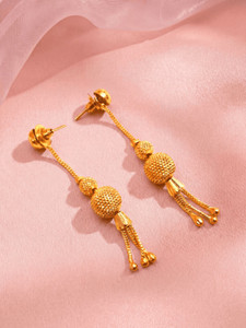 Jewar Mandi JewarHaat Sui-Dhaga Trendy Gold Plated Fashion Earrings for Women & Girls Brass Drops & Danglers, Earring Set