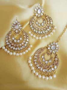 JEWERICHE IMITATION Alloy Gold Jewellery Set