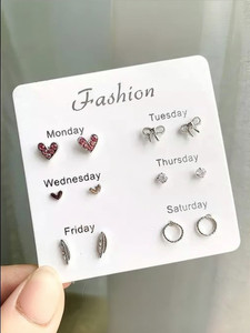 AVR JEWELS Stud Earrings | Attractive Weekly Earrings | Beautiful Earrings |Korean Earrings Alloy Stud Earring