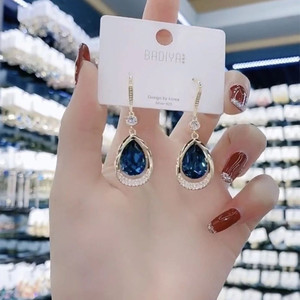 Celestique Stylish Fashionable Latest Earrings for Women & Girls Everyday wear minimal Cubic Zirconia Alloy Drops & Danglers