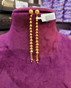 अंशेंटरप्रिस Fashion Hanging Sui Dhaga Earring for Women and Girls Crystal Brass Huggie Earring