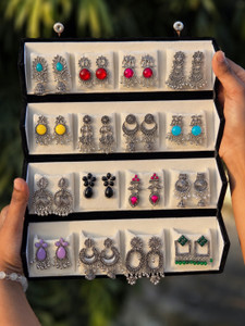 Tarannum 16 Pair Earrings Set - Image 1