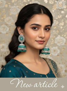 The Glitz Gallery Jhumka Earrings For Women and Girl Cubic Zirconia Alloy Jhumki Earring