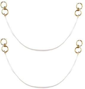 ARISTAL Jewellery Gold Plated Invisible Transparent Stretchable Heavy Earrings Support Ear Chain Brass Ear Thread