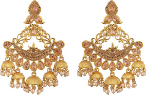 Purplestones Trendy Alloy Jhumki Earring