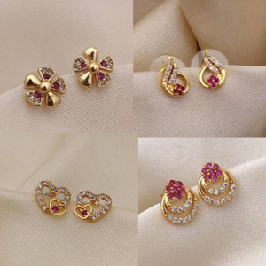 गेमीनिएलिते Cper Cubic Zirconia अलॉय Stud Earring