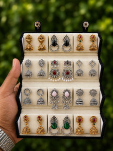 Vastaraj Stylish Ear Rings for Women and Girls Combo Pack Beads Alloy Jhumki Earring
