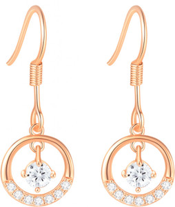 Nilu's Collection New Fashion High Quality Cubic Zrconia CZ Stone Drop Earrings Crystal Alloy, Copper Drops & Danglers