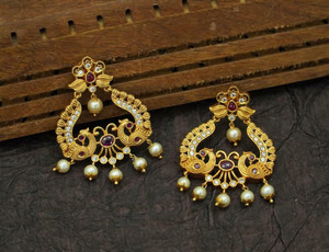 BHARGAV ART EARRING Ruby Alloy Earring Set