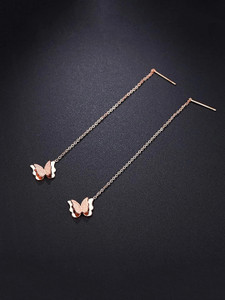 YELLOW CHIMES Yellow Chimes Design Threader Earrings For Women & Girls Alloy Tassel Earring