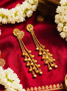 Falconjewels FJ-KASHMIRI-11 Danburite Brass Plug Earring