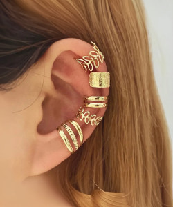 FashionAmora Earrings For Women Girls Korean Western Fashion Earring Alloy Cuff Earring