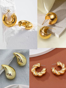 Reesha Jewel KOREAN Acrylic Hoop Earring