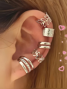 FashionAmora Earrings For Women Girls Korean Western Fashion Earring Alloy Cuff Earring