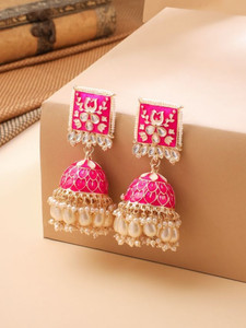 YELLOW CHIMES Fashion Women Earrings Copper Jhumki Earring
