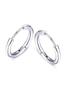 shivay Mens Women Unisex Silver Bali earrings Jewellery Salman khan style High Polish Cubic Zirconia Metal Hoop Earring